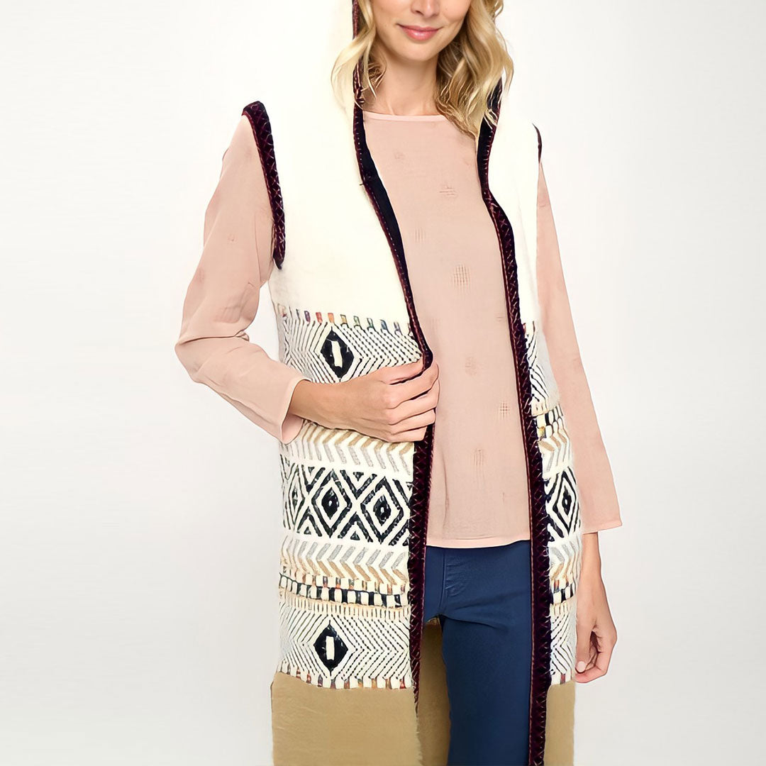 Tribal Sweater Knit Vest